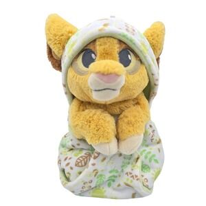 Disney Parks The Lion King Baby Simba RARE Plush Blanket Swaddle Soft toy